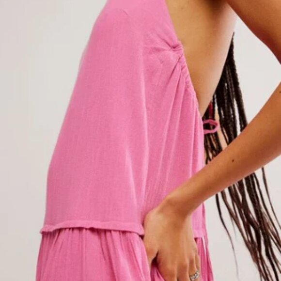 Free People Somewhere Sunny Drop-Waist Maxi Dress | Island Flower | Size L | NWT - Picture 5 of 5